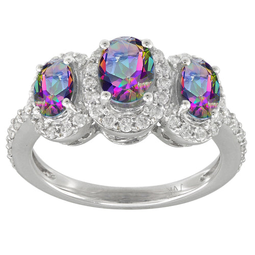 Caymanique Ring with 2.60cttw diamonds in 14kt White Gold