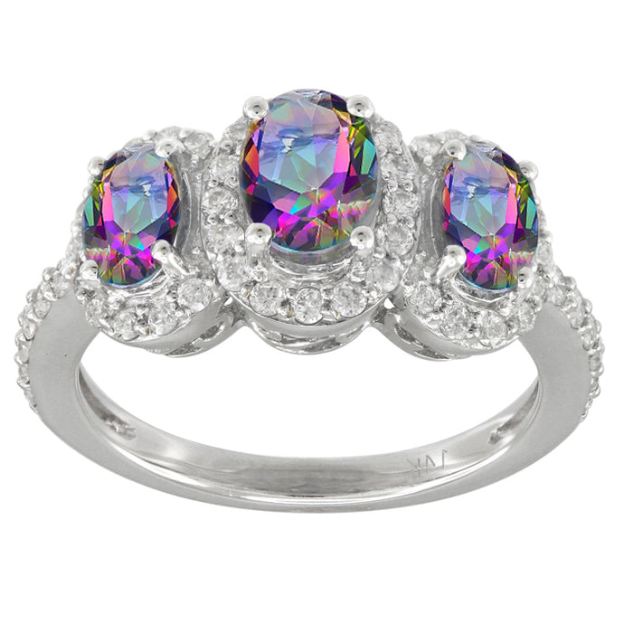 Caymanique Ring with 2.60cttw diamonds in 14kt White Gold
