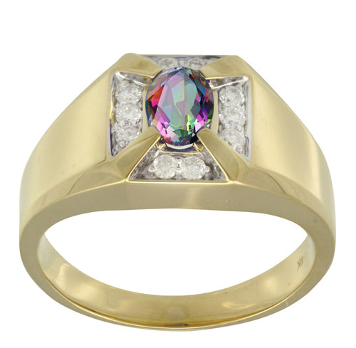 Caymanique Ring with 0.55cttw diamonds in 14kt Yellow Gold