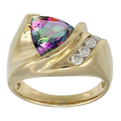 Caymanique Ring with 0.60cttw diamonds in 14kt Yellow Gold