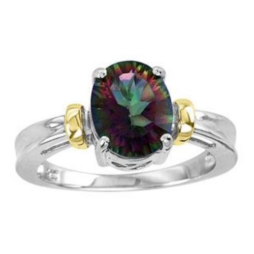 Caymanique Ring in 925 Sterling Silver and CZs, 1.85cttw
